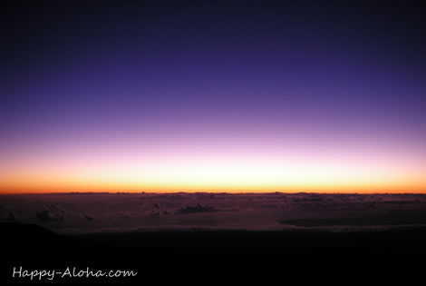 マウナケア山頂からの日ノ出